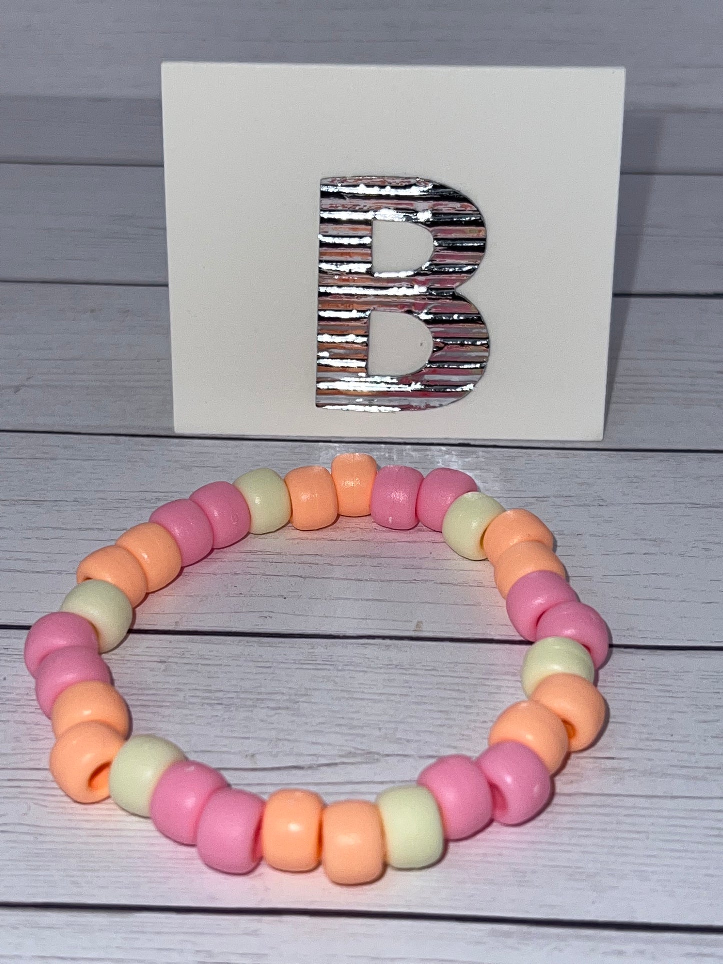 6-3/4 inch Pony Bead Bracelets