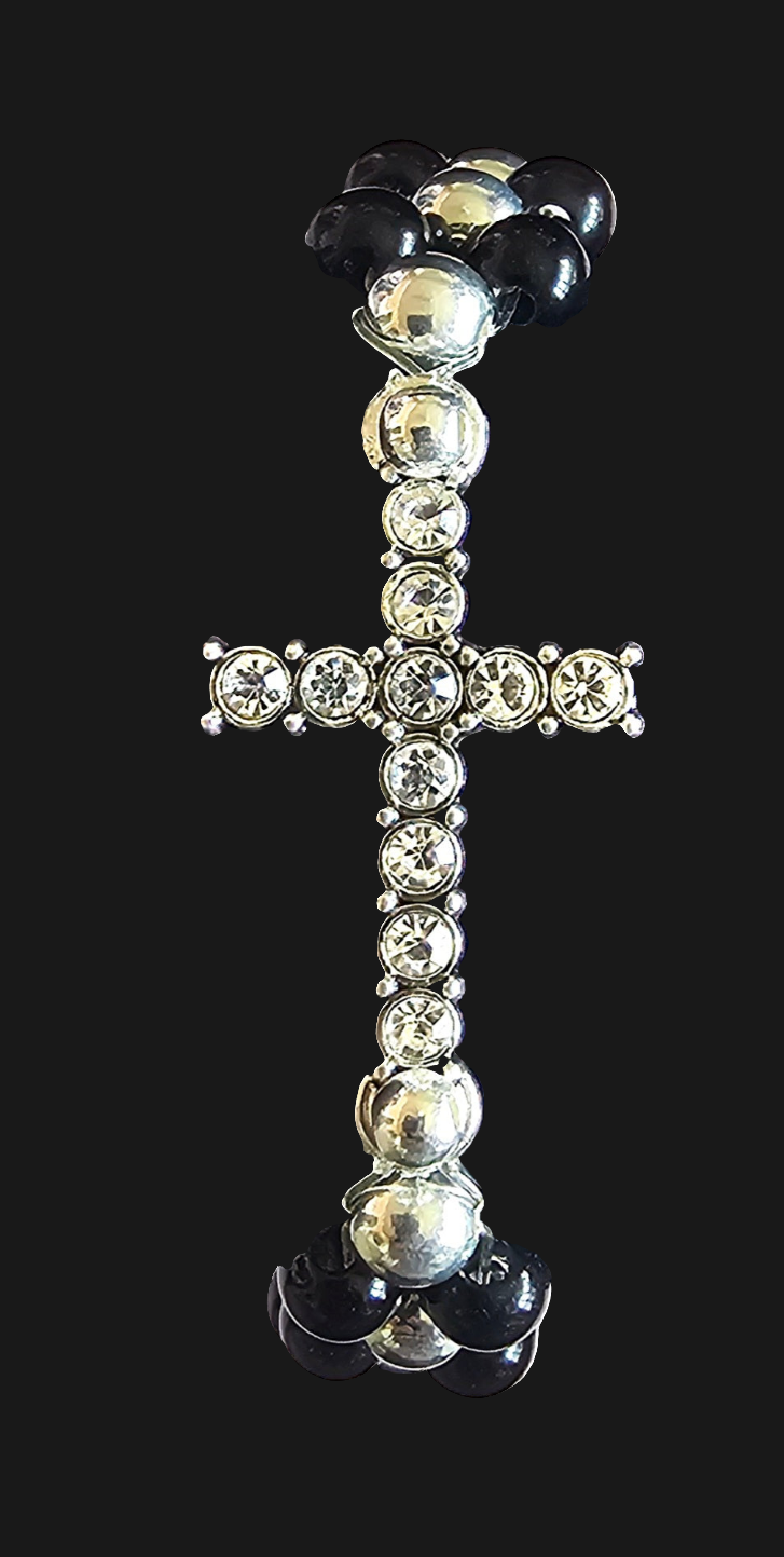Faithful Cross Double-Row Bracelet