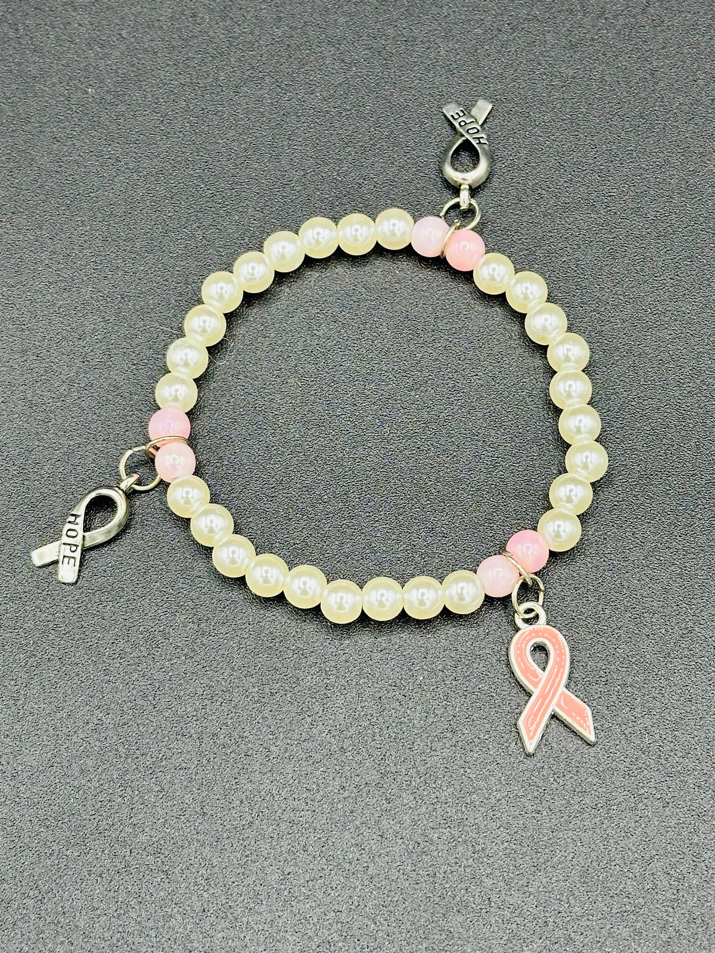 Breast Cancer Bracelets! Fight like a girl! You got this! We stand with you! Ribbons!