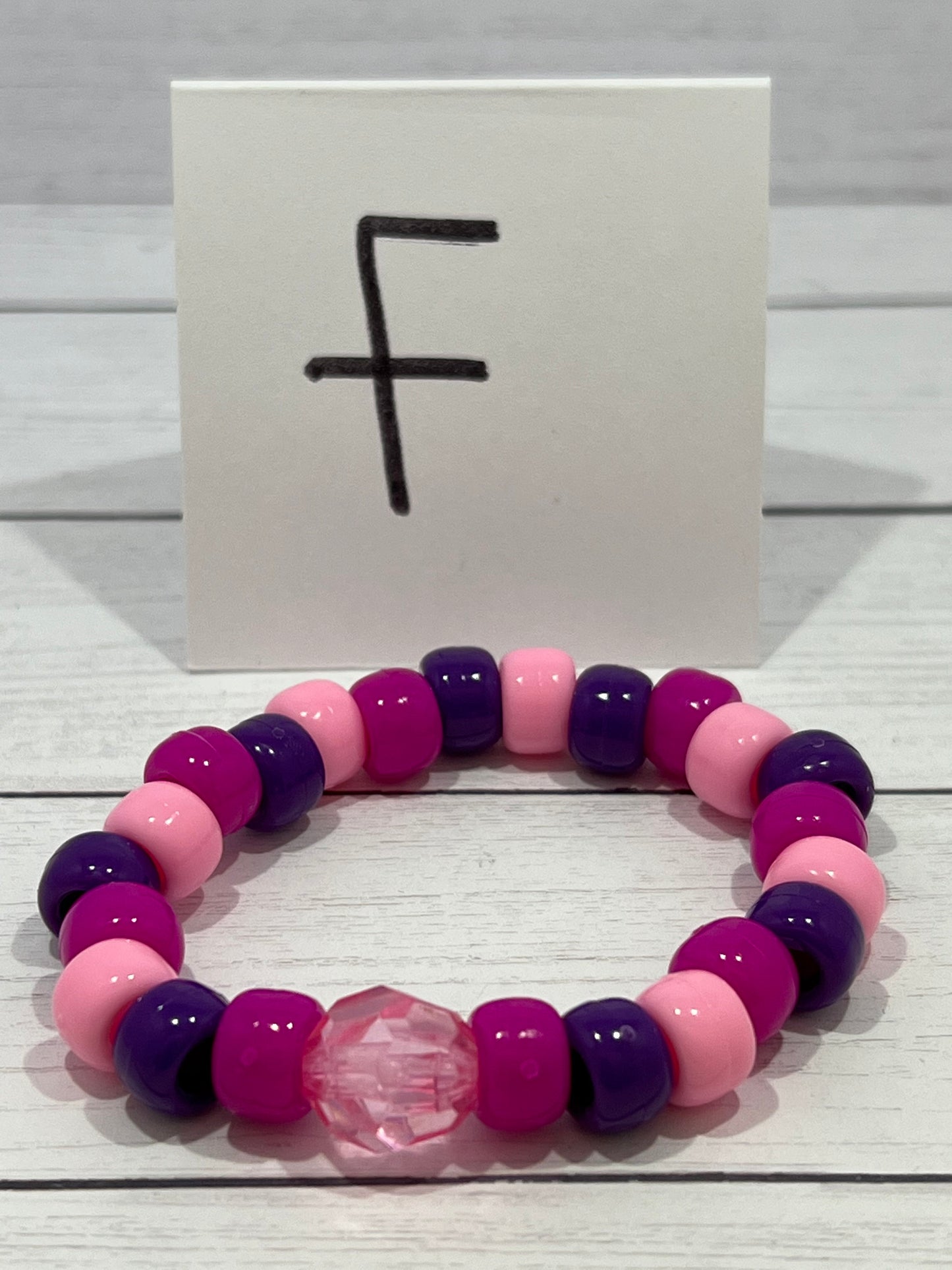 Pony bead bracelets 5-1/4