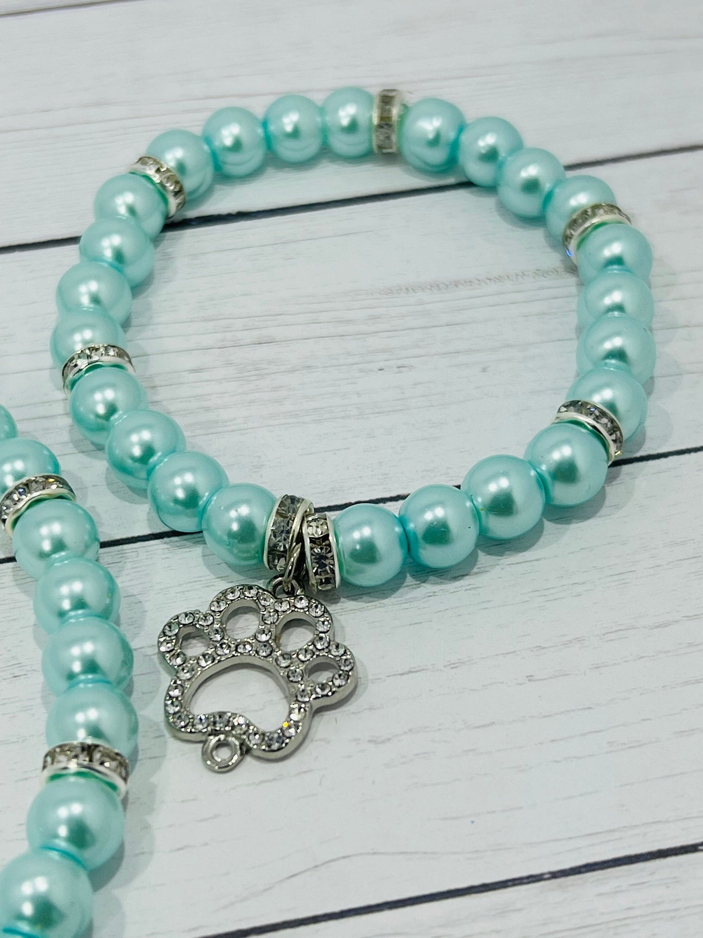 Glass Bead Necklaces and matching bracelets for owner!