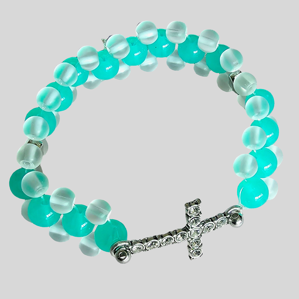Serenity Cross Double-Row Bracelet