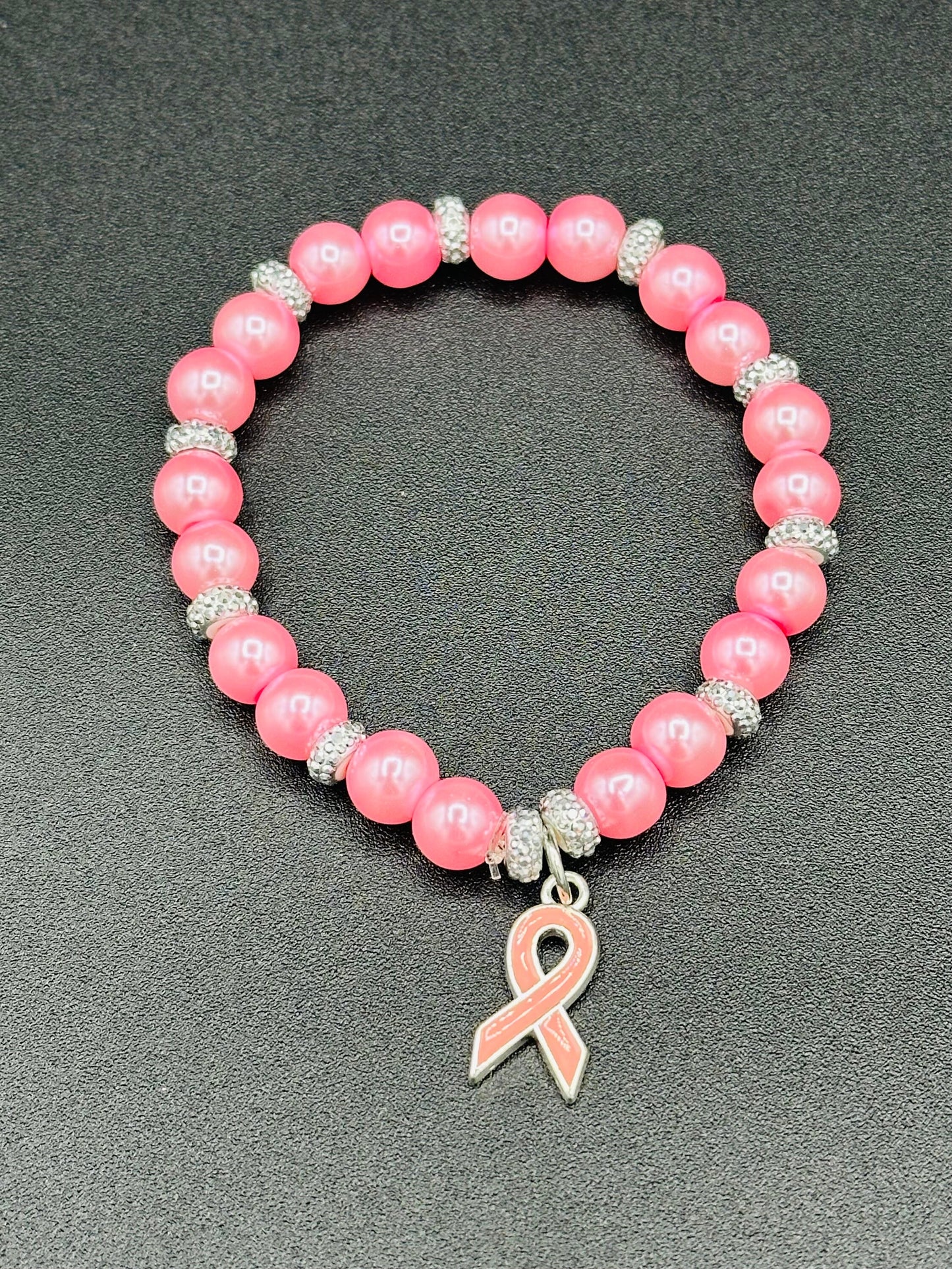 Breast Cancer Bracelets! Fight like a girl! You got this! We stand with you! Ribbons!