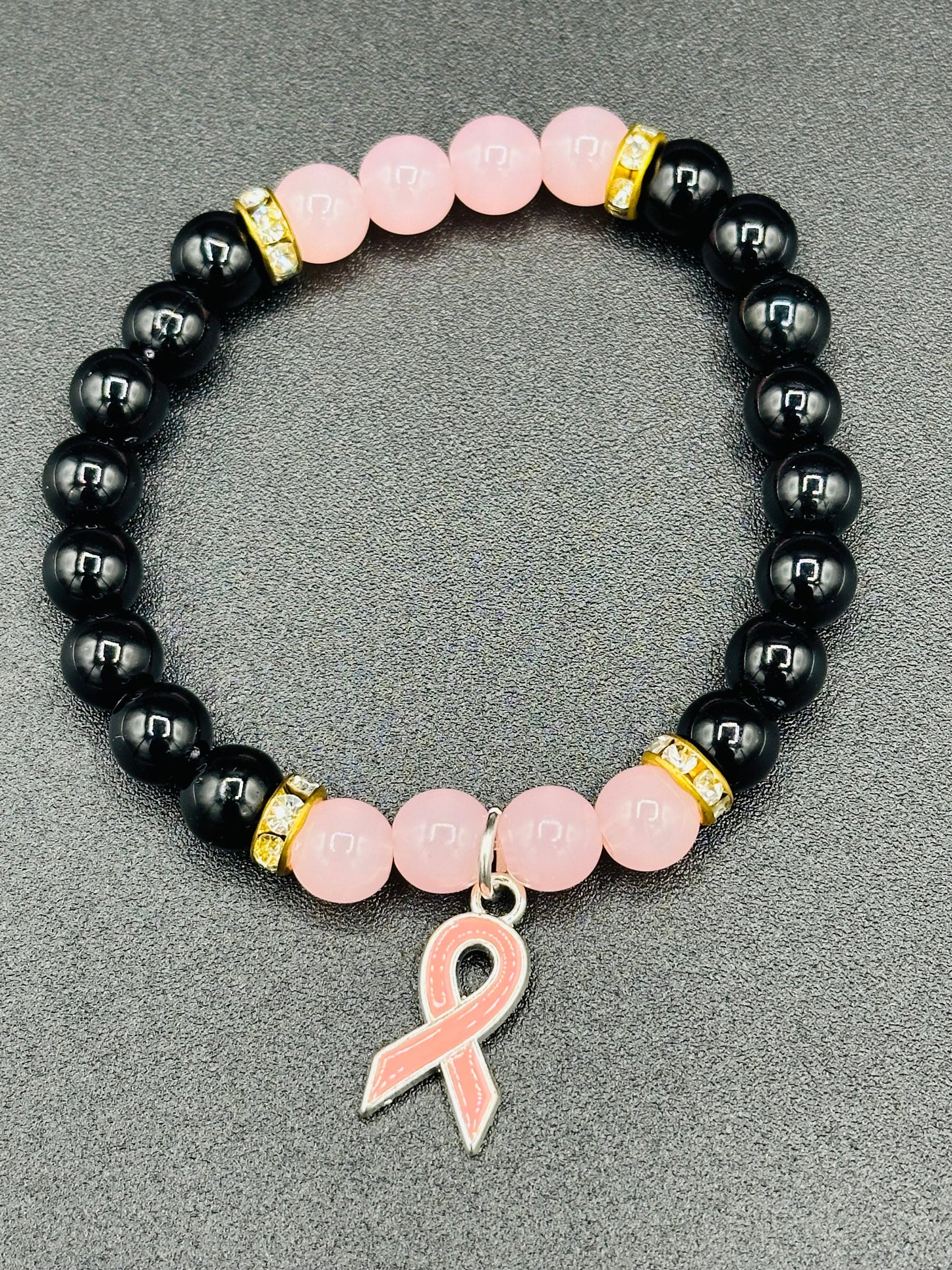 Breast Cancer Bracelets! Fight like a girl! You got this! We stand with you! Ribbons!