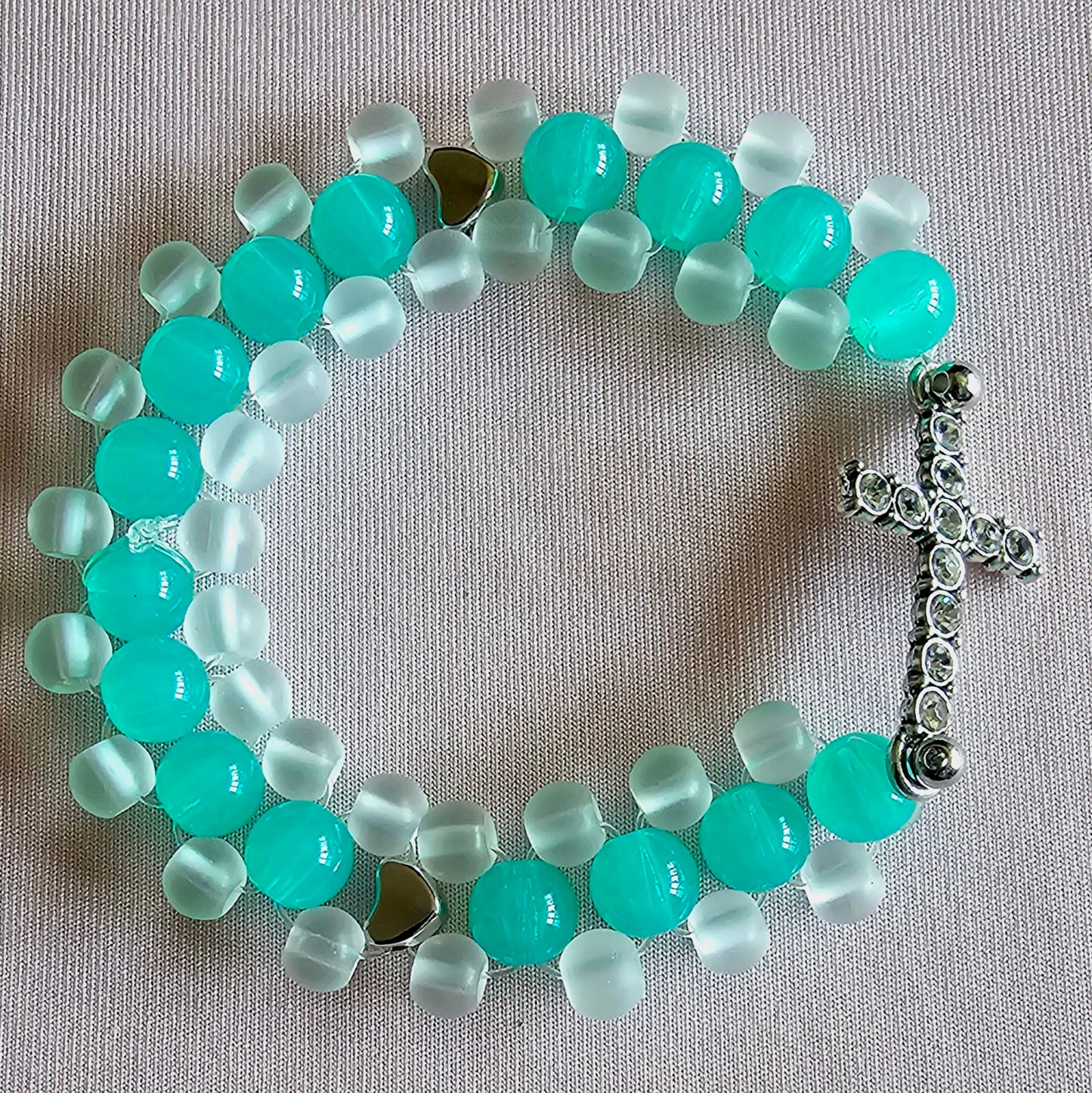 Serenity Cross Double-Row Bracelet